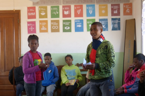 Des enfants accompagnés par ONG Graines de Bitume