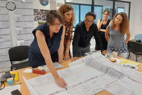 Comité de direction d'Apprentis d'Auteuil Océan Indien travaille sur l'organisation RH du campus Elie