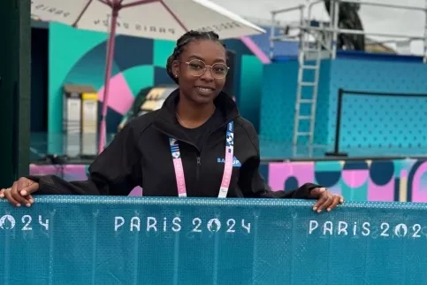 Elna jeune, élève du BP ATPS lors des JO de Paris