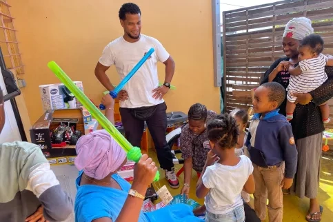 Moment de partage à la Maison des familles de la Source