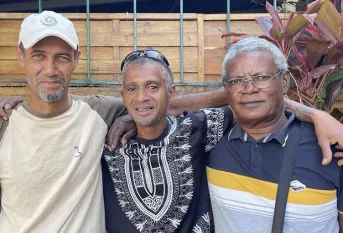 Sébastien, Jean-Claude et Axel accompagnés par la Maison Saint-Joseph