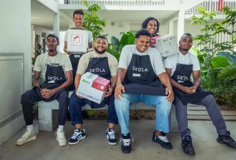 Skolistes de la 3e promotion de skola déménageur professionnel