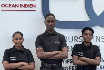 Elèves du lycée professionnel Saint-François-Xavier d'Apprentis d'Auteuil Océan Indien