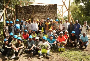 Groupe du projets dont les 27 jeunes