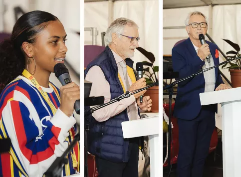 Vivienne, Christian Boyer de la Giroday, et Philippe Brault