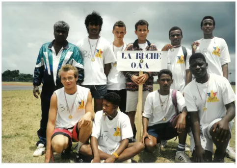 Les jeunes de La Ruche après une compétition sportive